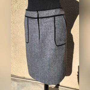 LOFT Women’s Grey Wool Skirt